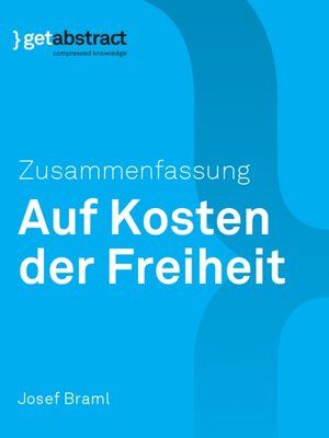 cover image of Auf Kosten der Freiheit (Zusammenfassung)